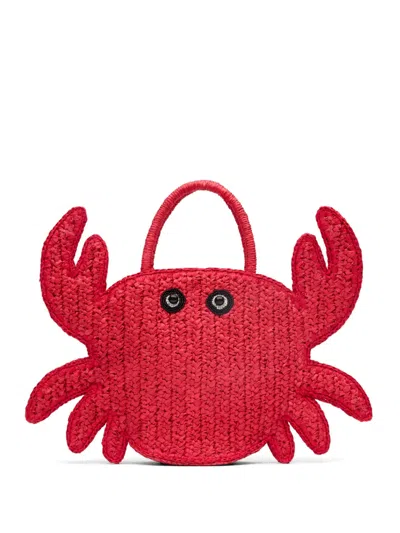 Simon Miller Crab Woven Mini Bag In Red