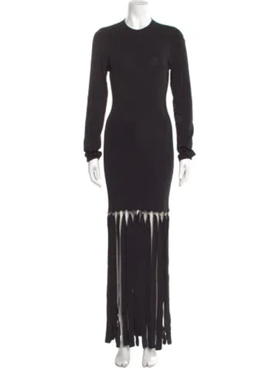 Pre-owned Simon Miller Crew Neck Knee-length Dress In Black