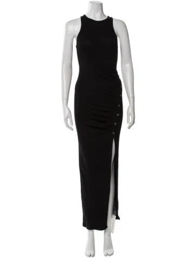 Pre-owned Simon Miller Crew Neck Long Dress In Black