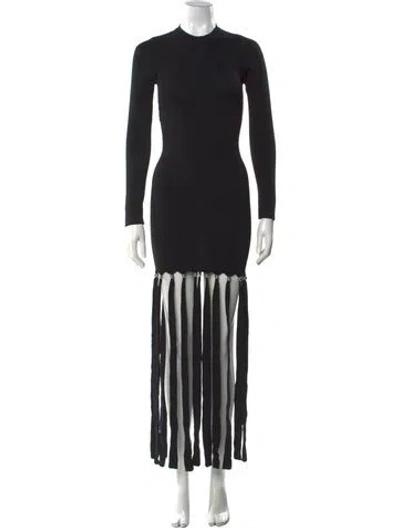 Pre-owned Simon Miller Crew Neck Long Dress In Black