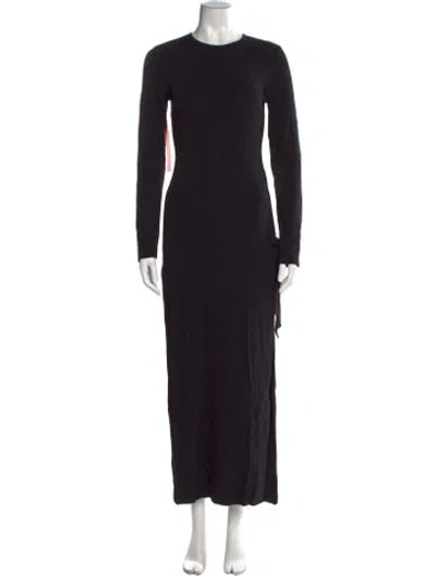 Pre-owned Simon Miller Crew Neck Long Dress In Black