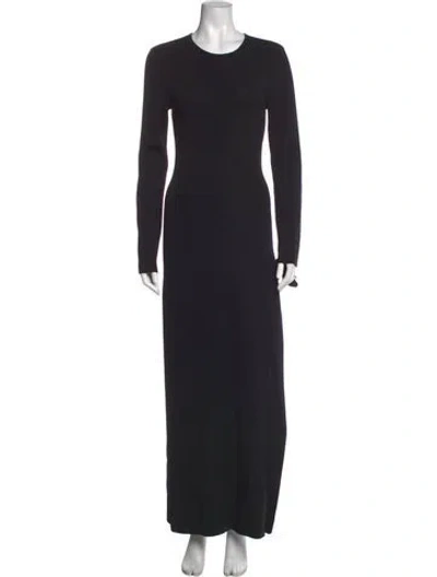 Pre-owned Simon Miller Crew Neck Long Dress In Black