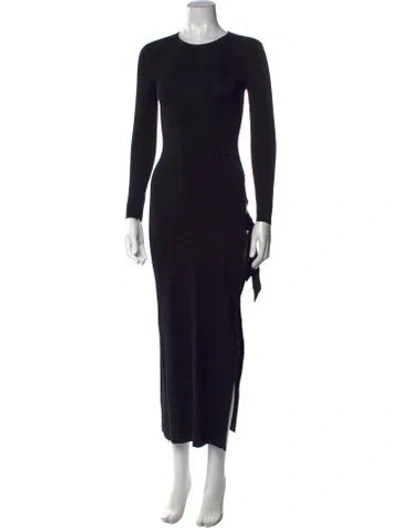 Pre-owned Simon Miller Crew Neck Long Dress In Black