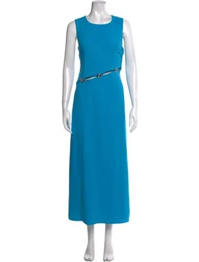 Pre-owned Simon Miller Crew Neck Long Dress In Blue