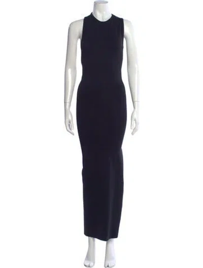Pre-owned Simon Miller Crew Neck Long Dress In Blue