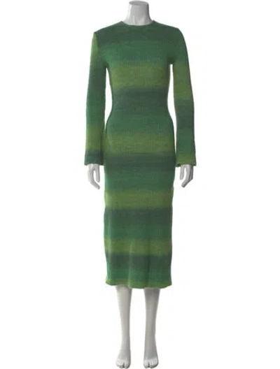 Pre-owned Simon Miller Crew Neck Long Dress In Gray