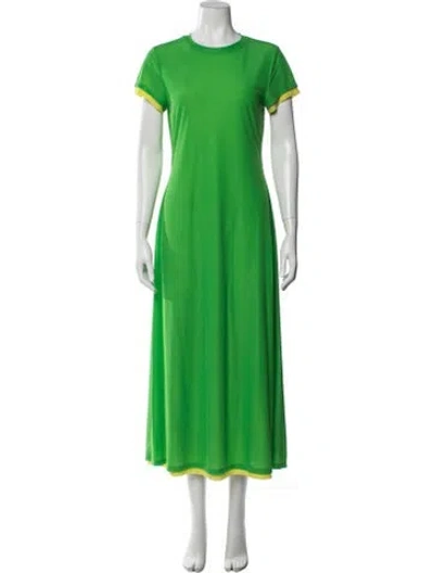 Pre-owned Simon Miller Crew Neck Long Dress In Multi