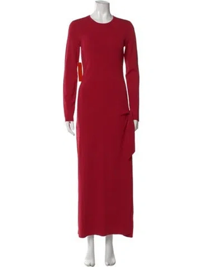 Pre-owned Simon Miller Crew Neck Long Dress In Red