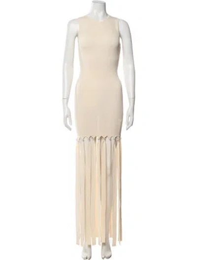 Pre-owned Simon Miller Crew Neck Long Dress W/ Tags In Neutrals