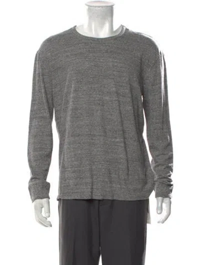 Pre-owned Simon Miller Crew Neck Long Sleeve Pullover In Grey