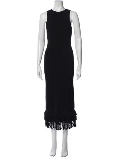 Pre-owned Simon Miller Crew Neck Midi Length Dress In Blue