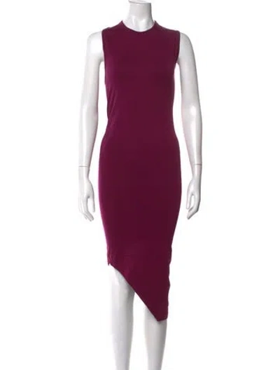Pre-owned Simon Miller Crew Neck Midi Length Dress W/ Tags In Purple