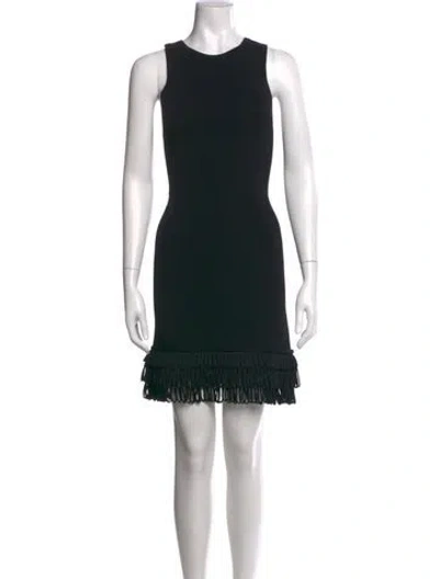 Pre-owned Simon Miller Crew Neck Mini Dress In Black