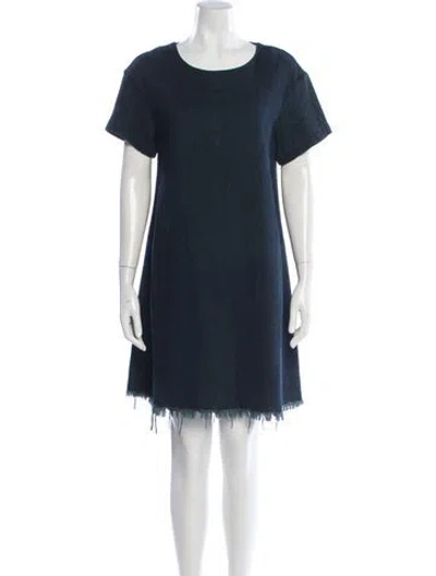 Pre-owned Simon Miller Crew Neck Mini Dress In Black
