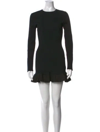 Pre-owned Simon Miller Crew Neck Mini Dress In Black