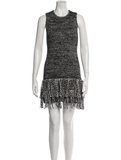 Pre-owned Simon Miller Crew Neck Mini Dress In Multi
