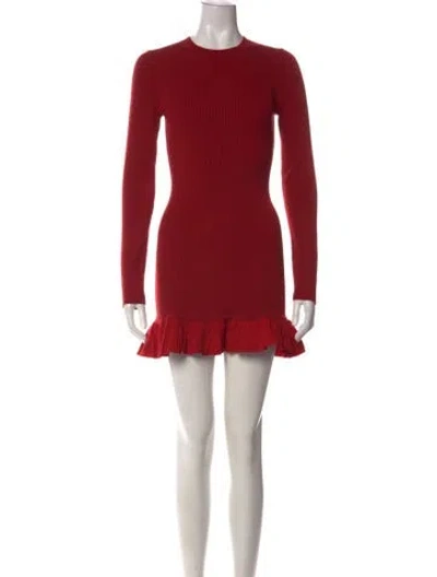 Pre-owned Simon Miller Crew Neck Mini Dress In Red