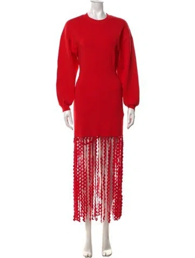 Pre-owned Simon Miller Crew Neck Mini Dress In Red