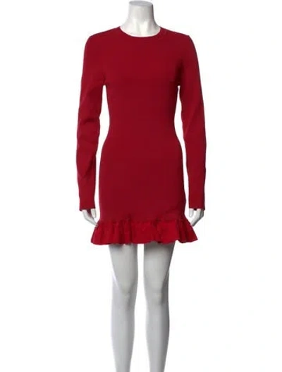Pre-owned Simon Miller Crew Neck Mini Dress In Red