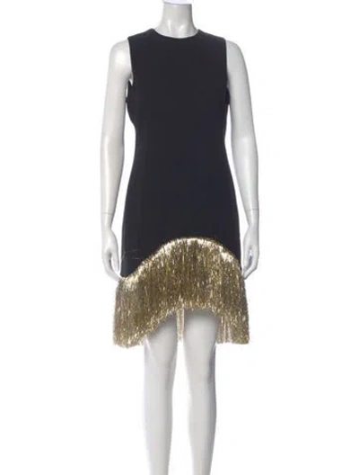 Pre-owned Simon Miller Crew Neck Mini Dress W/ Tags In Blue