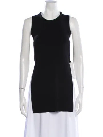Pre-owned Simon Miller Crew Neck Sleeveless Top In Black
