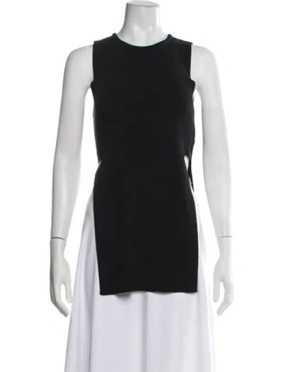 Pre-owned Simon Miller Crew Neck Sleeveless Top In Black