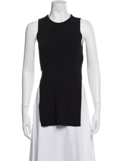 Pre-owned Simon Miller Crew Neck Sleeveless Top In Blue