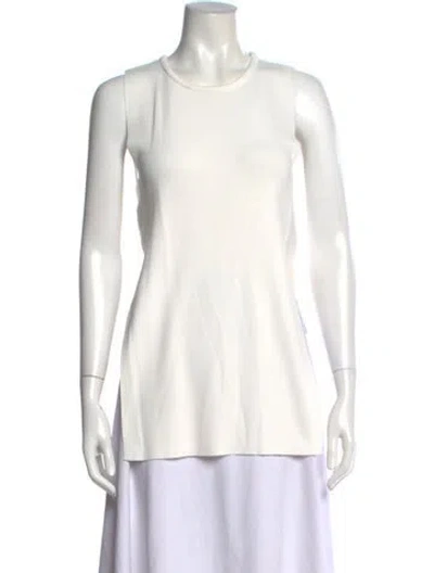Pre-owned Simon Miller Crew Neck Sleeveless Top In Neutral
