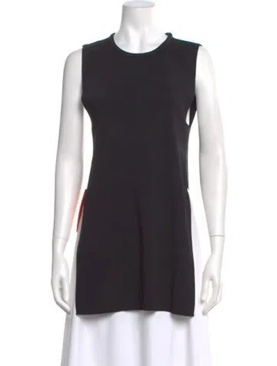 Pre-owned Simon Miller Crew Neck Sleeveless Tunic In Black