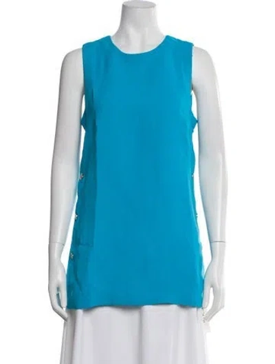 Pre-owned Simon Miller Crew Neck Sleeveless Tunic In Blue