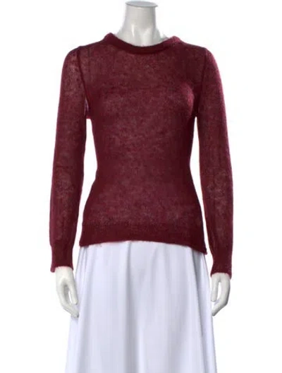Pre-owned Simon Miller Crew Neck Sweater In Red