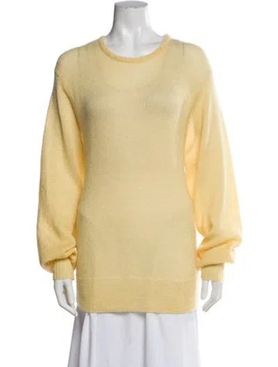 Pre-owned Simon Miller Crew Neck Sweater In Yellow