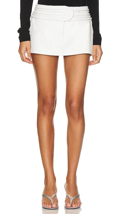 Simon Miller Dahl Mini Skirt In Macadamia