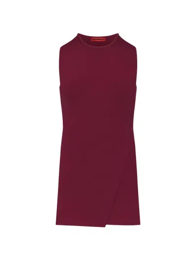 Simon Miller Dara Wrap-detail Knit Top In Brown