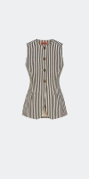 Simon Miller Del Mar Linen Vest In Stripe