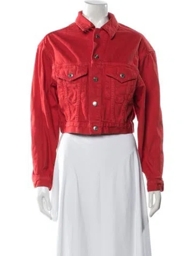 Pre-owned Simon Miller Denim Jacket In Red