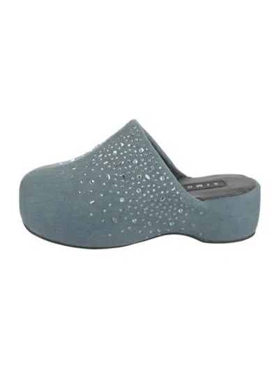 Pre-owned Simon Miller Denim Mules In Blue