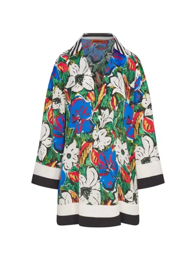 Simon Miller Diaz Floral-print Mini Dress In Multi