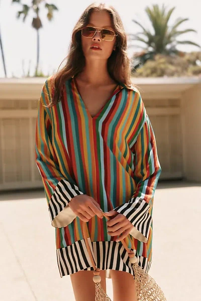 Simon Miller Diaz Mini Dress In Multi