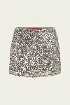 Simon Miller Dizzy Sequin-embellishment Mini Skirt In Silver