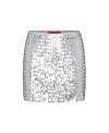 Simon Miller Dizzy Sequin Mini Skirt In Satellite Silver In Satellite Silver