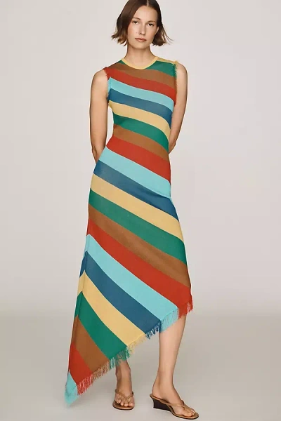 Simon Miller Elana Knit Midi Dress In Multi
