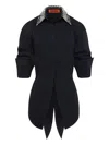 Simon Miller Embellished-loch Button-up Shirt In Black