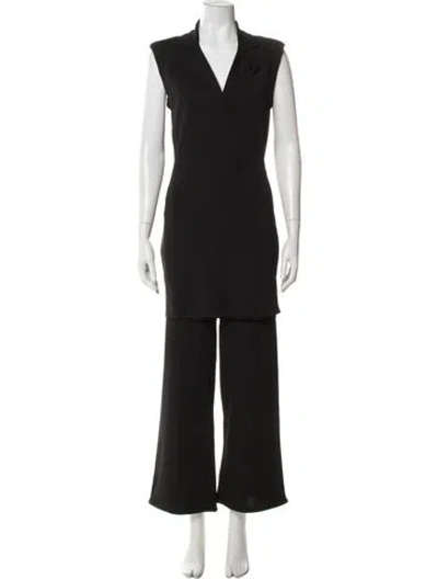 Pre-owned Simon Miller Embroidered Accent Pant Set In Black