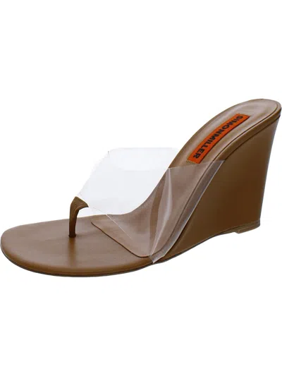 SIMON MILLER F251 WOMENS LEATHER WEDGE WEDGE SANDALS
