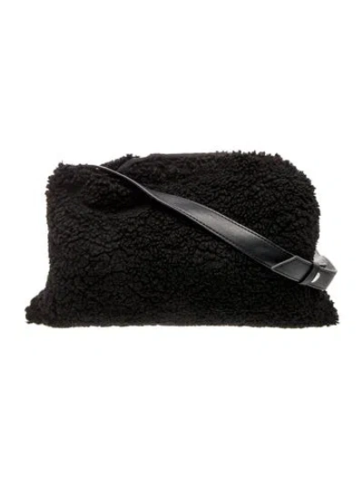 Pre-owned Simon Miller Faux Fur Shoulder Bag In Black