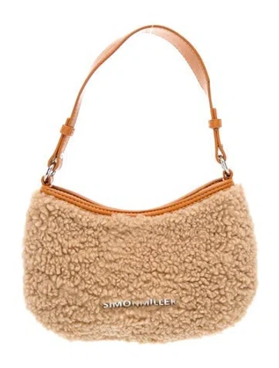 Pre-owned Simon Miller Faux Fur Top Handle Bag In Neutral
