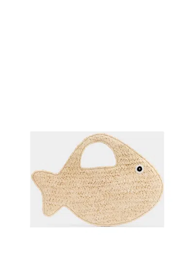 Simon Miller Fish Mini Bag In Nude