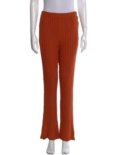 Pre-owned Simon Miller Flared Pants In Orange