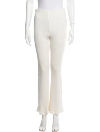 Pre-owned Simon Miller Flared Pants In White